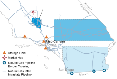 Southern California natural gas infrastructure