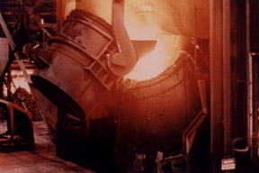 Picture of steel making process