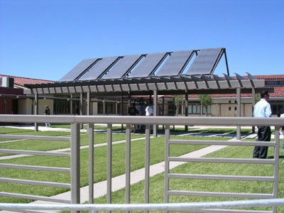 Solar panels at Newport Coast Elementary School.