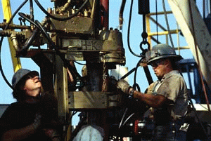 Picture of offshore workers. Courtesy of ConocoPhillips.