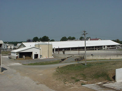 Picture of dairy barn and digester