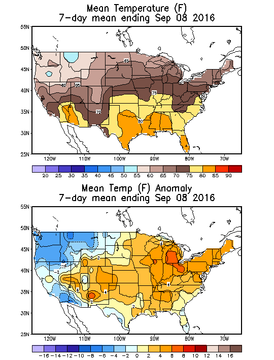 Mean Temperature (F) 7-Day Mean ending Sep 08, 2016