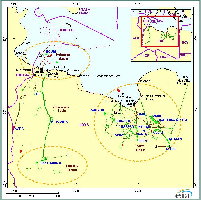 Figure 1. Libya's Oil Infrastructure