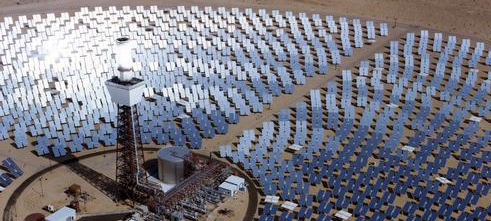 photo of concentrating solar power technologies offer utility-scale power production, as described in the article text