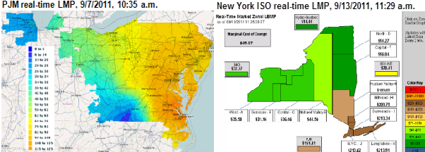 Wholesale Power Price Maps Reflect Real time Constraints On 
