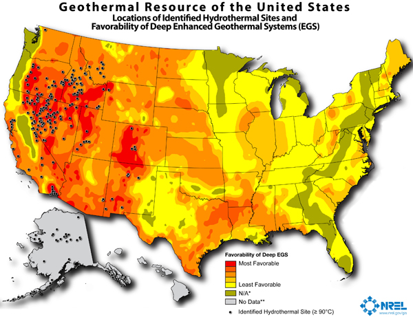 graph of geothermal resources of the U.S., as described in the article text