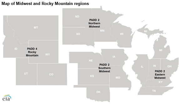 map of Midwest and Rocky Mountain regions, as explained in the article text