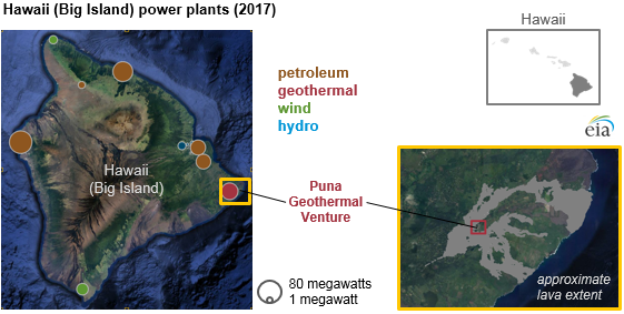 Volcanic lava flows continue to affect geothermal power generation on Hawaii’s Big Island
