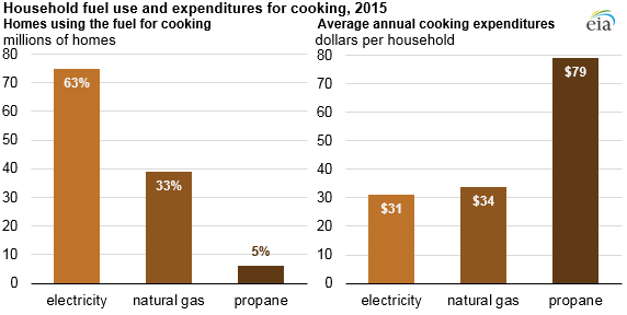 Thanksgiving week: EIA data highlight how energy is used in the kitchen