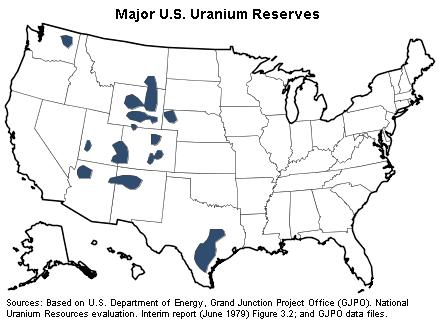 Major U.S. Uranium Reserves