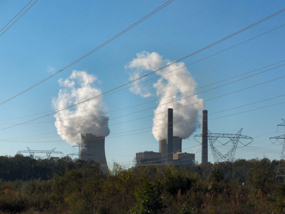 The two coal-fired power plants of the Crystal River North steam complex in Crystal River, Florida