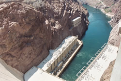 image of aerial view of Hoover Dam
