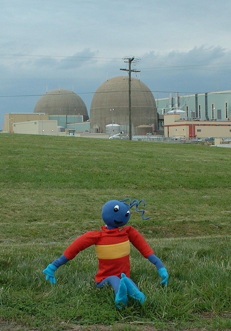 Picture of Energy Ant outside of the power station