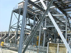 Image of fish lift rising on an elevator