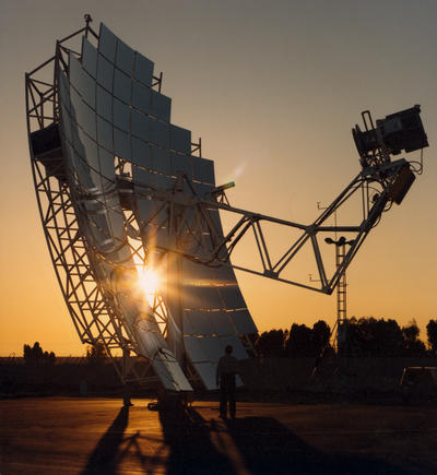 Image of a solar dish collector.