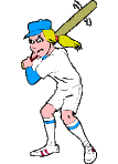 Cartoon image of a baseball batter.