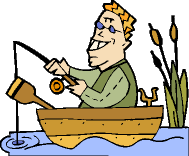 Image of a man fishing.