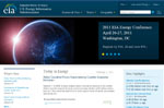 Screenshot of EIA website