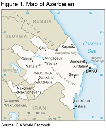 Figure 1. Map of Azerbaijan