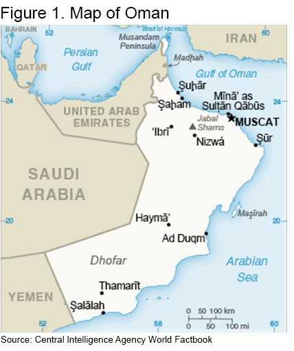 Figure 1. Map of Oman
