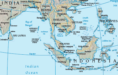 Map of Straits of Malacca