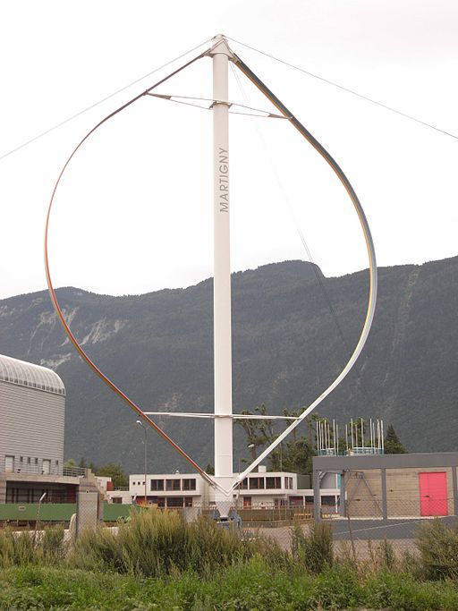 Darrieus wind turbine (Martigny, Switzerland)