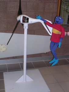 image Energy Ant with model wind turbine