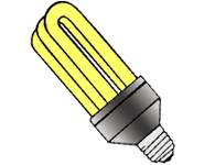 image of fluorescent light bulb