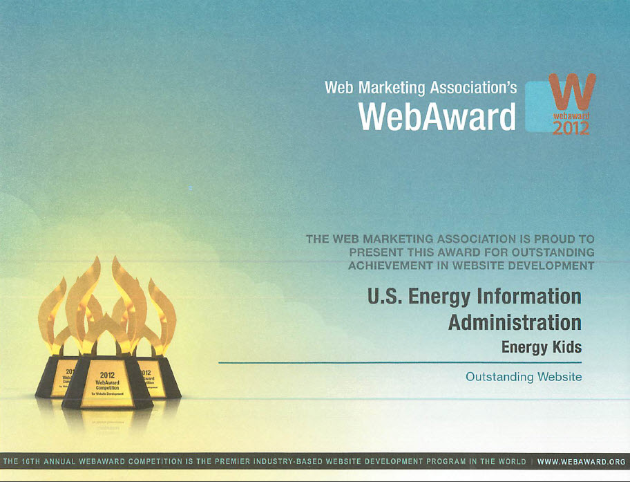 image of Web Award Certificate