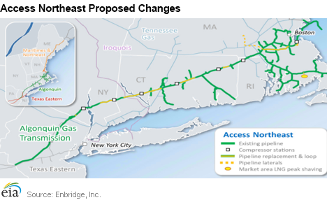Map of Access Northeast Proposed Changes 