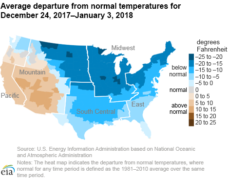 Temperature map