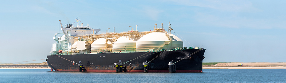 This is a picture of an LNG barge