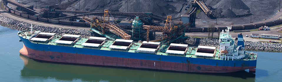 This is a barge carrying coal