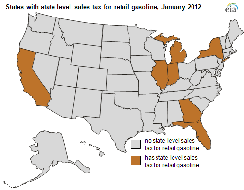 Gas Tax By State Chart