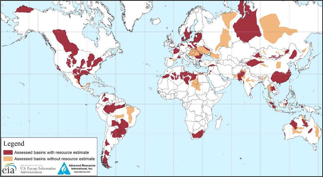 oil map of the world Shale Oil And Shale Gas Resources Are Globally Abundant Today In oil map of the world
