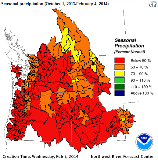 map of California seasonal precipitation, as explained in the article text