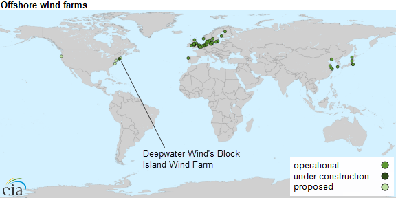 map of offshore wind farms, as explained in the article text
