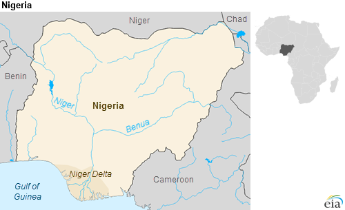 map of Nigeria, as explained in the article text