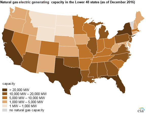 map of natural gas capacity, as described in the article text