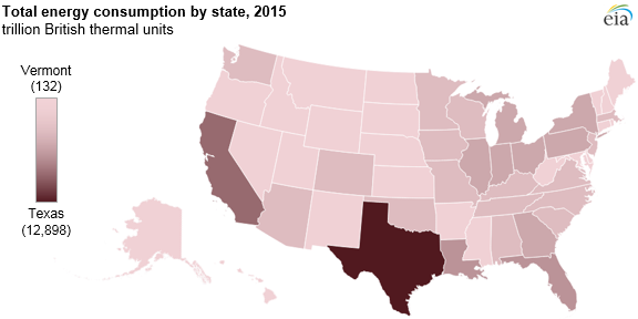 map of 2015 total energy consumption, as explained in the article text