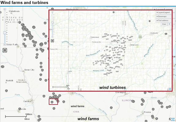 wind farms and turbines, as described in the article text