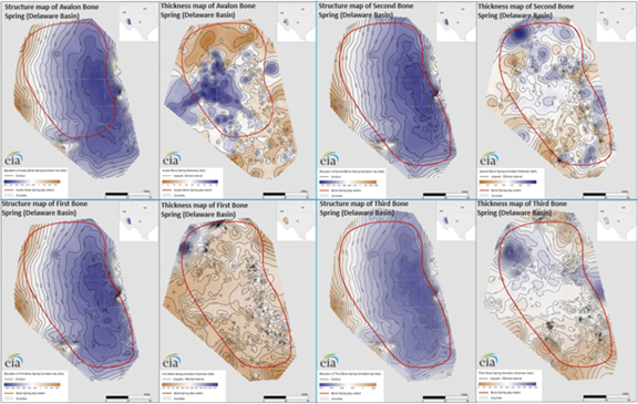 EIA updates geologic maps of the Delaware Basin’s Bone Spring formation